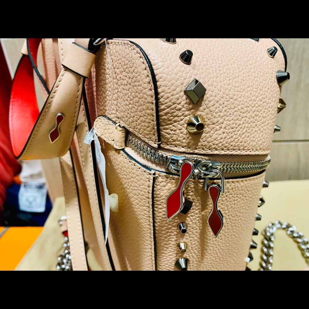 CHRISTIAN LOUBOUTIN- Rubylou Love Leather Backpack - Picture 5 of 16